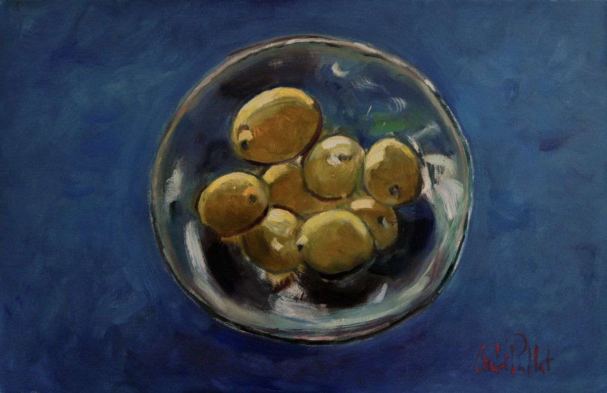 Lemons in a Bowl by Andre Pallat