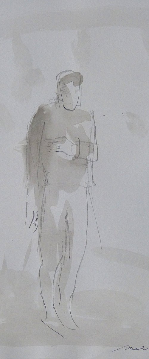 The Single Figure 23-9, 24x32 cm by Frederic Belaubre