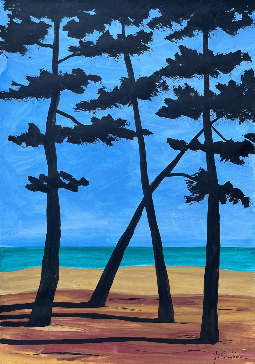 Painting , Cap Coz By Cadiou Frederic, 9 X 13, Artwork For Sale On Artfinder
