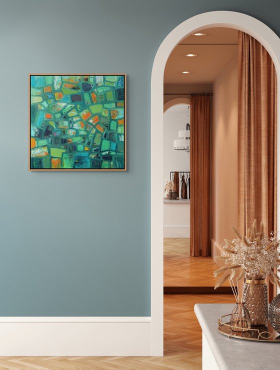 Abstract Shapes with Green