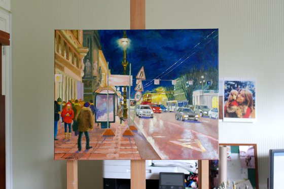 St. Petersburg, Night Nevskiy