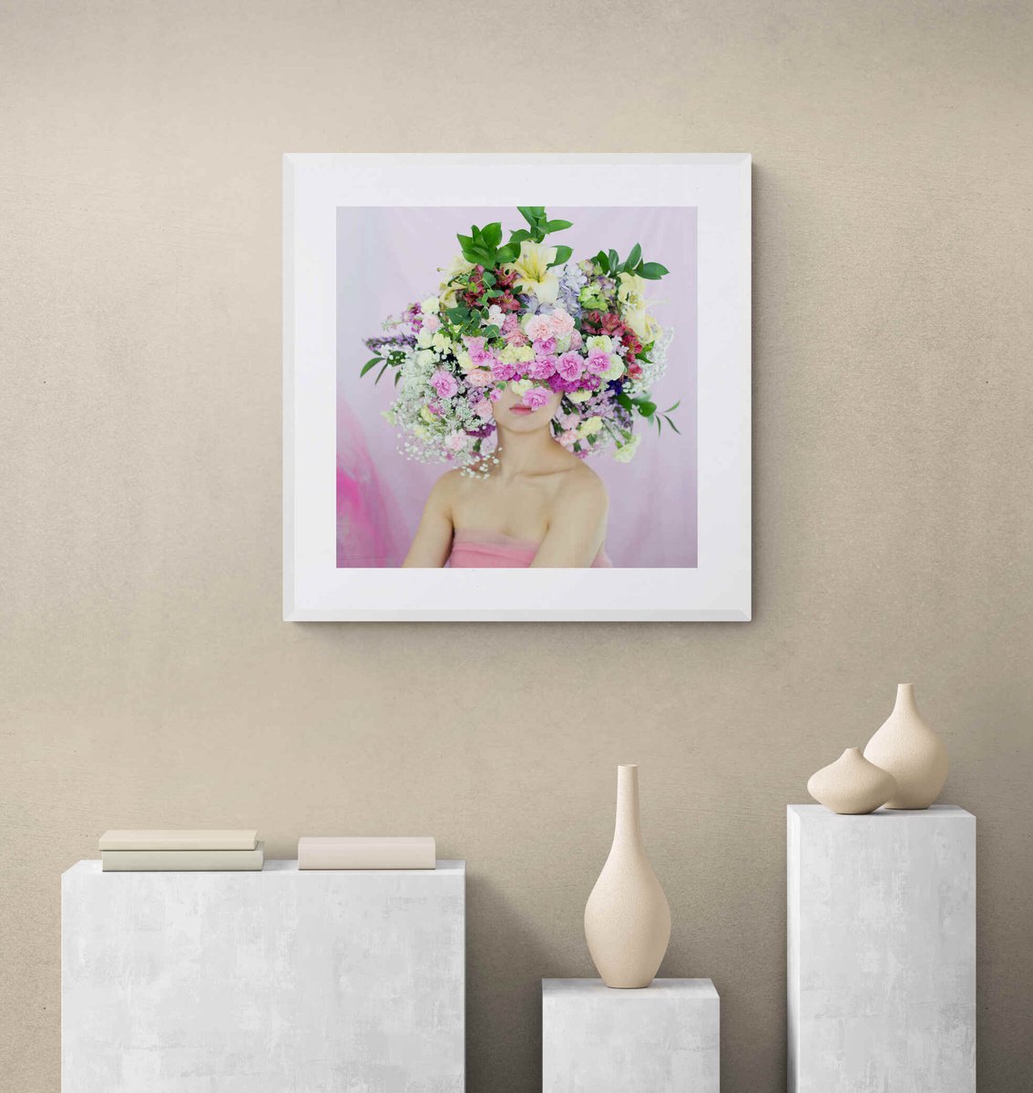 Expressive Portrait Photograph By Ziesook You, 20 X 20", Scent Of Broq-Pa 11082019, Original Artwork