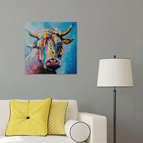 Colorful cow