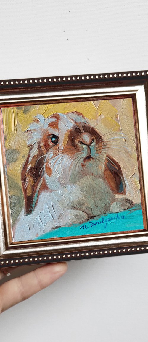 Cute rabbit by Nataly Derevyanko