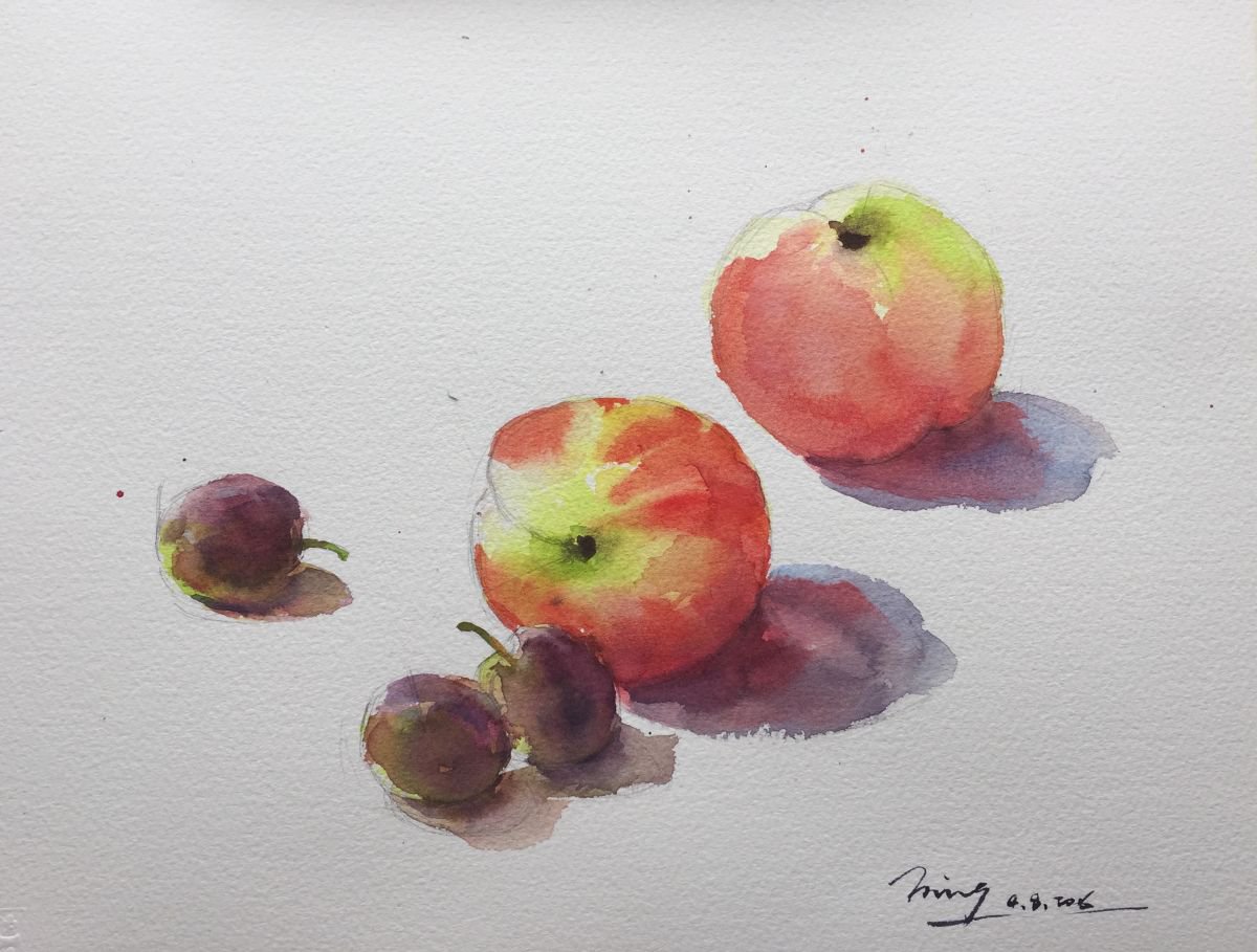 Peaches and Grapes by Jing Chen