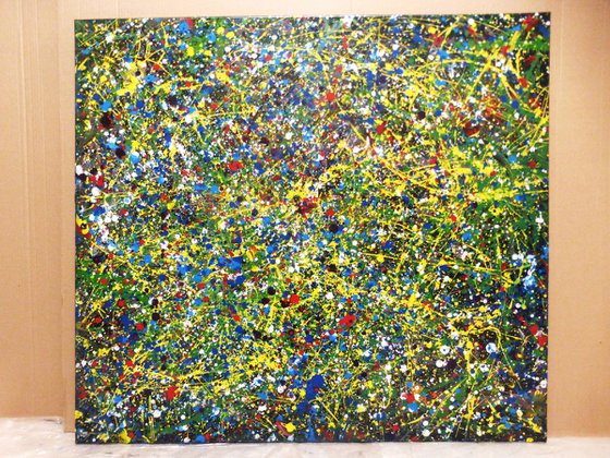 Abstract painting. Large painting
