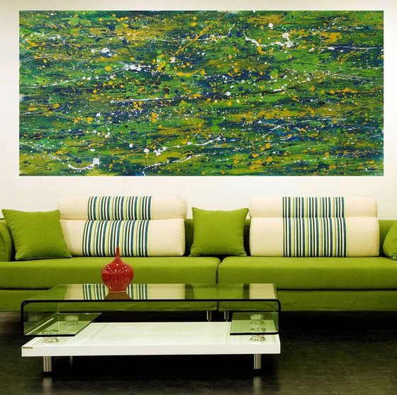 Modern Abstract ACRYLIC PAINTING on CANVAS by M.Y.