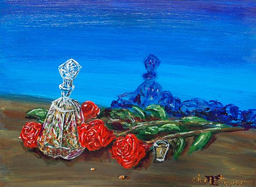 Crystal and Roses by Mark Smith