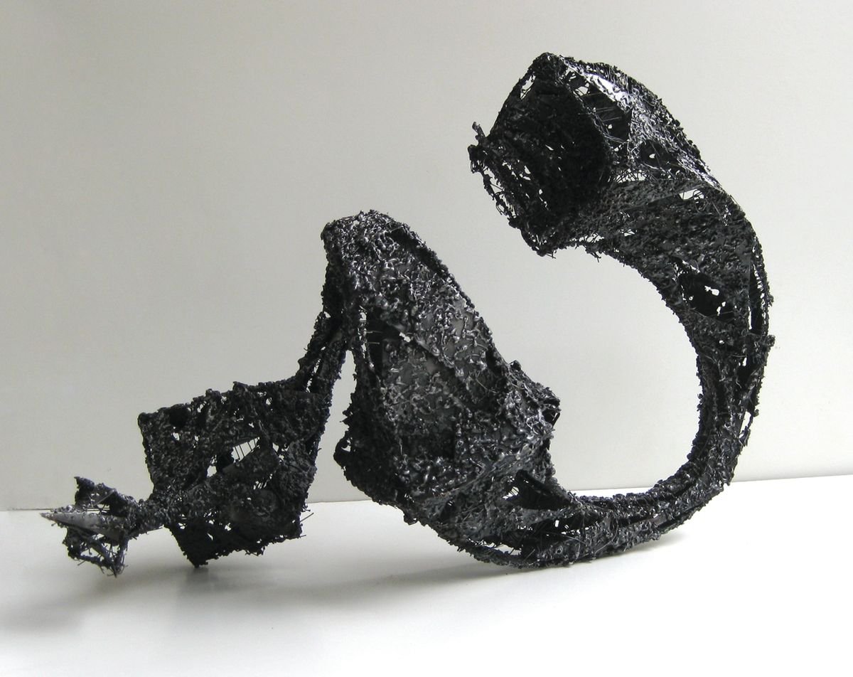 Geometric Abstract Sculpture By Vania Dimitrova & Svetoslav, 35 X 20", "Dynamics Iii", Original Artwork