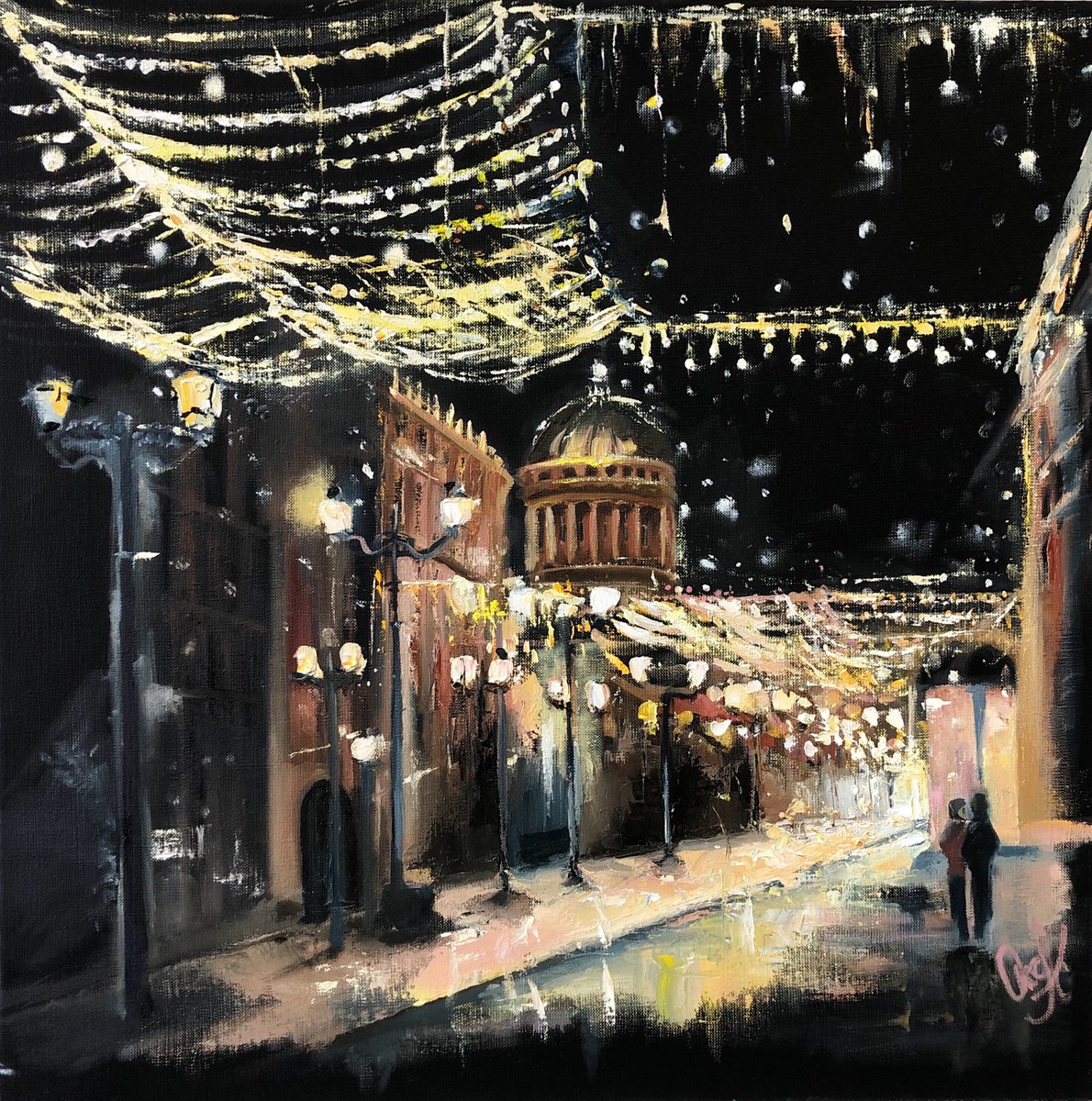 A walk through the night of St. Petersburg by Oksana (Oxygen draught) Okulskaya