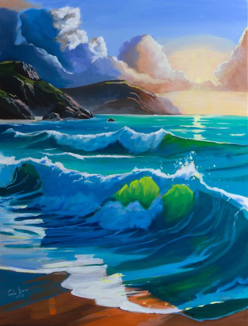 Seascape at Golden Hour by Gordon Bruce