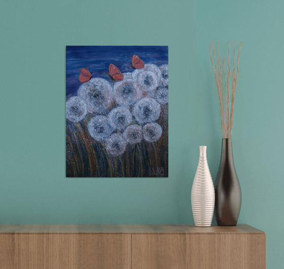 Sparkling dandelions