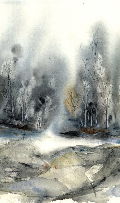 Misty forest by Aniko Hencz