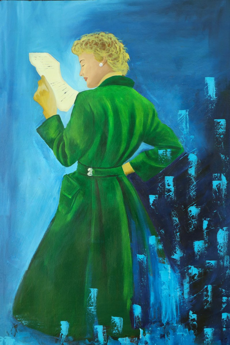 Impressionistic Portrait Oil Painting By Mariam Darchiashvili, 24 X 36", Untitled, Original Artwork