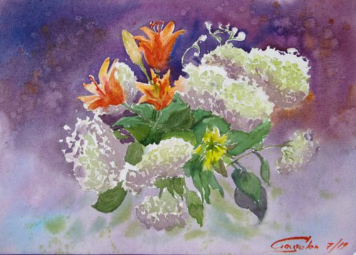 Bouquet from the garden by Elena Gaivoronskaia