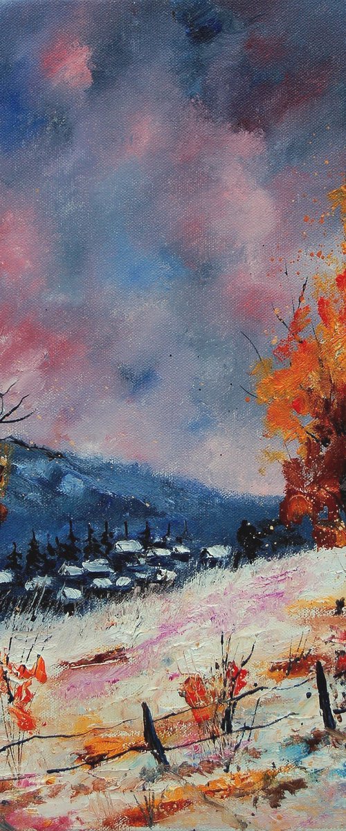 Winter landscape by Pol Henry Ledent