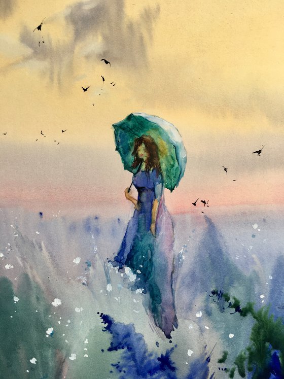 Sold Watercolor “Inspired by Monet” gift for her