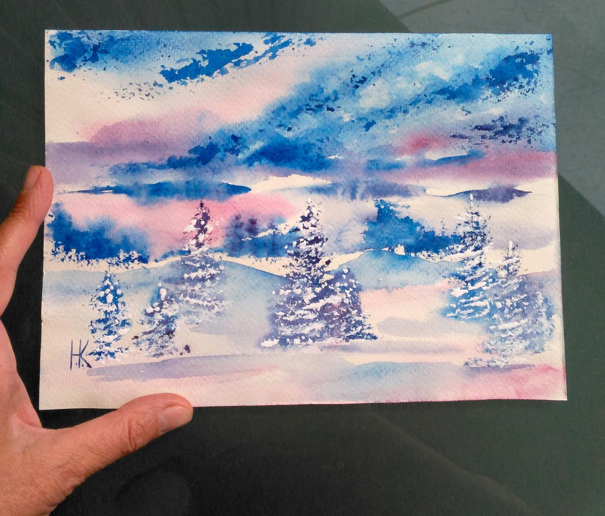 Free Winter Watercolor Lessons for Kids – Nan Onkka Prints