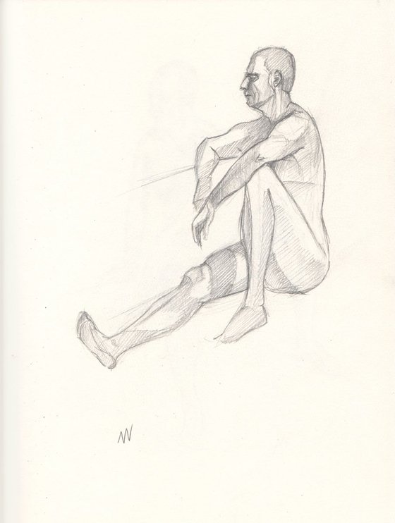 Sketch of Human body. Man.73