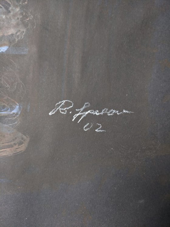 White On Black Nude Study