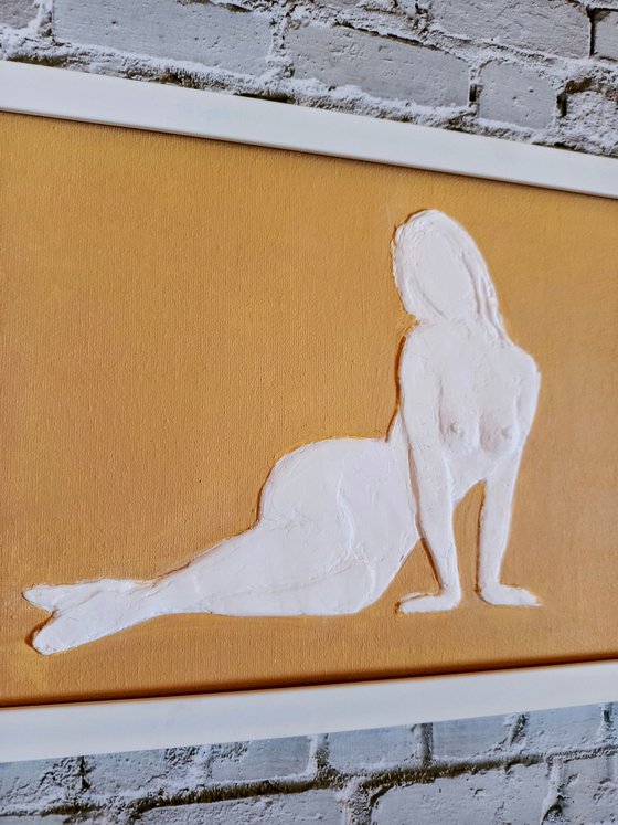 Nude female VI Base relief