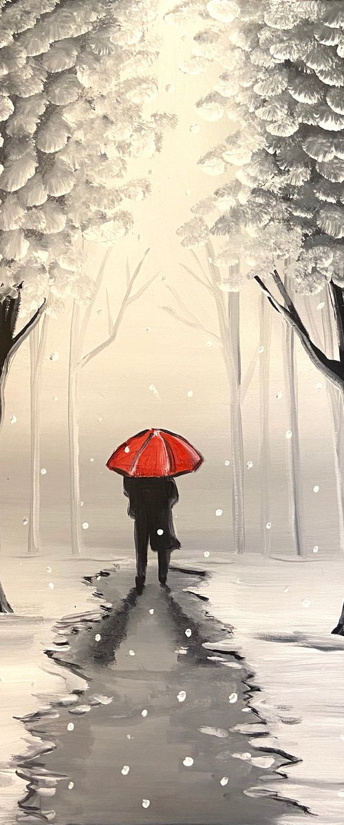 Walking IN The Snow by Aisha Haider