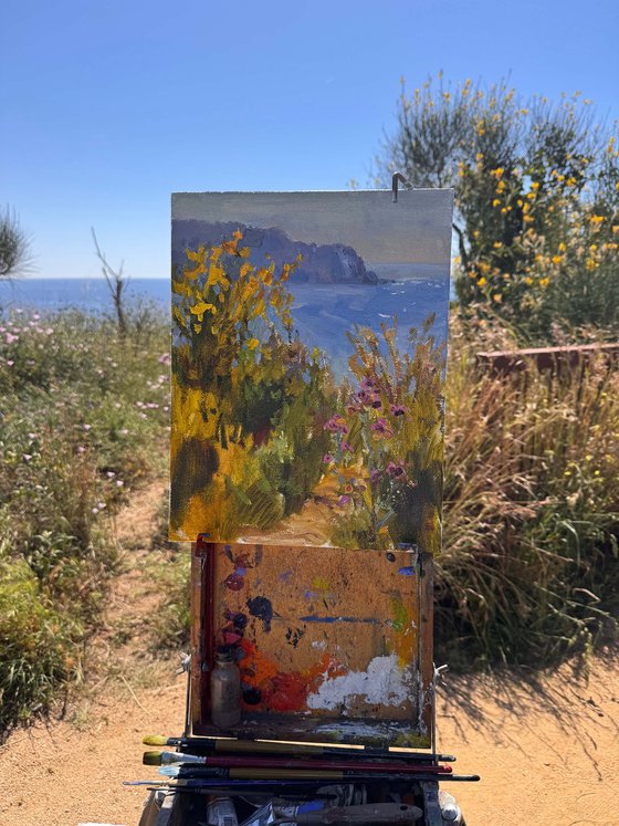 Wildflowers Above the Sea