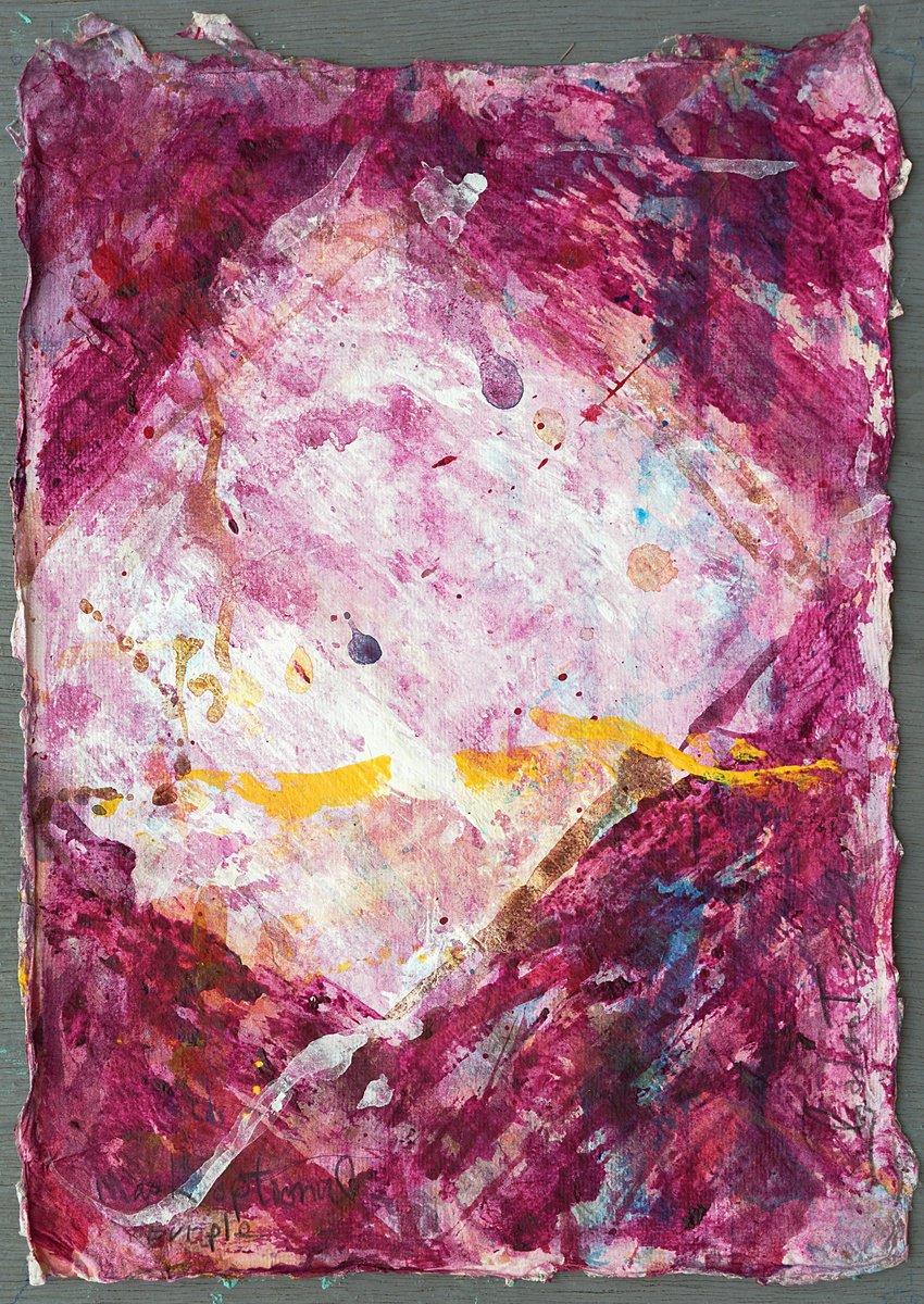 Mask Optional, Purple By Gordon T., 10 X 14, Artwork For Sale On Artfinder