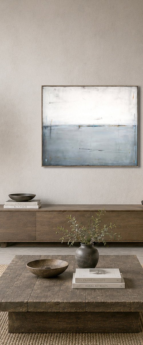 Dove Grey and White I by Maja Gajewska