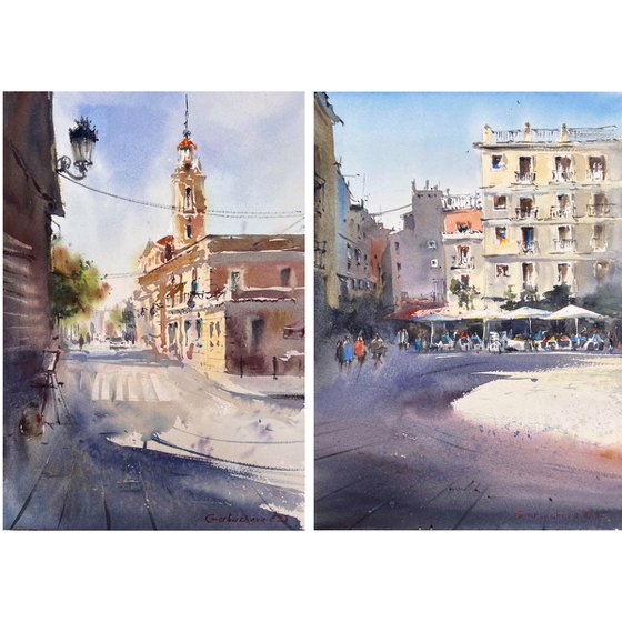 Moments in Valencia (Diptych)