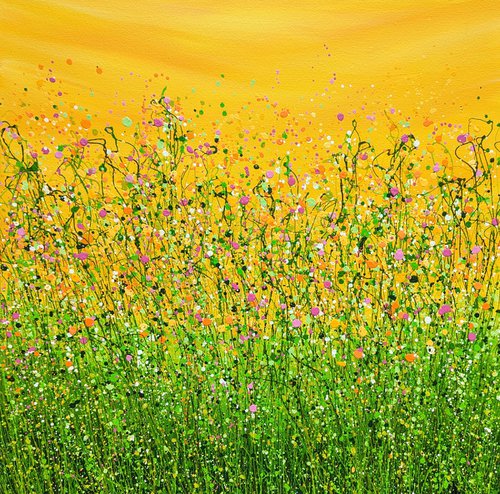 Tropical Crush Meadow #8 by Lucy Moore