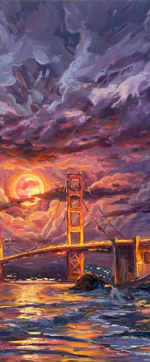 "Moonlit Night" by Evgeny Chernyakovsky