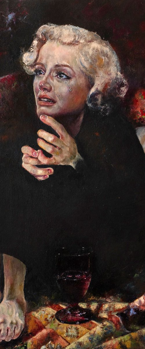 Woman with a broken heart by Anastasiya Kostyuk