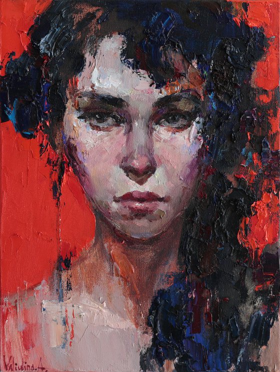 Her Gaze – Abstract Portrait