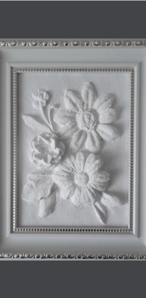 sculptural wall art "Botanical" by Tatyana Mironova