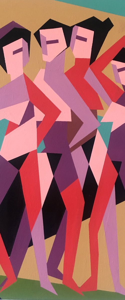 'Four Female Figures' by Koola Adams