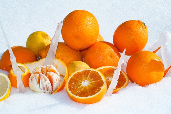 Oranges and Lemons on Snow