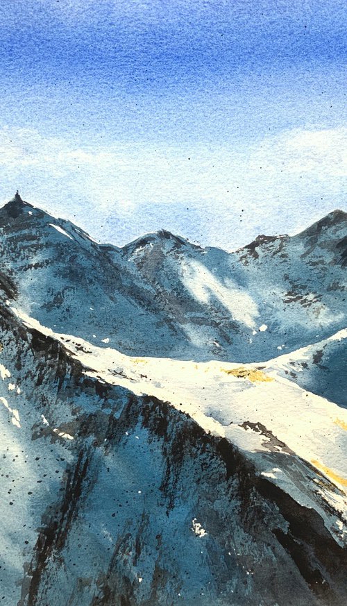 Snowy mountains series / 3 by Anna Zadorozhnaya