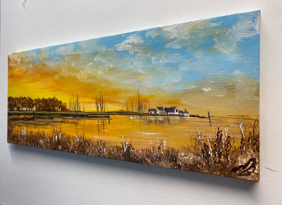 Muddeford Quay on a Panoramic Canvas