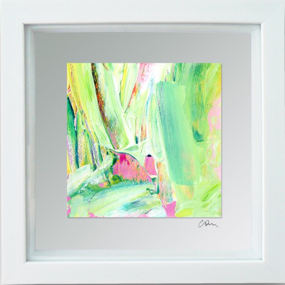 Framed ready to hang original abstract - abstract on paper #1