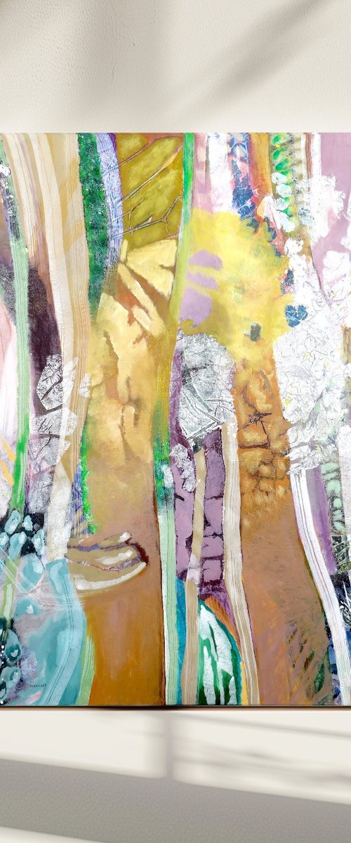 Abstract Tree Art –Still Standing 03 by Poovi Art