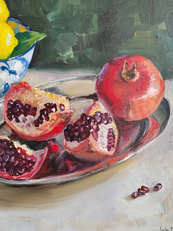 Pomegranate lemon fruit