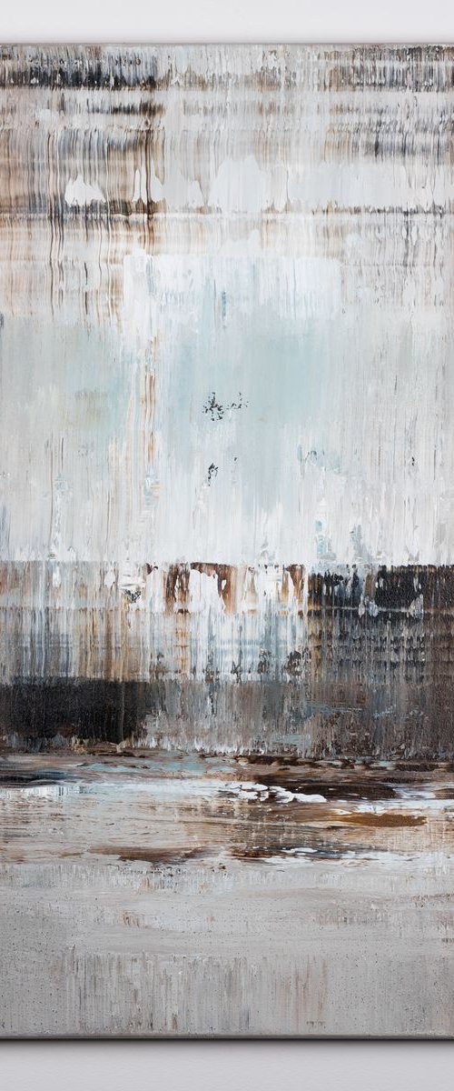 Brown abstract painting PM359 by Radek Smach