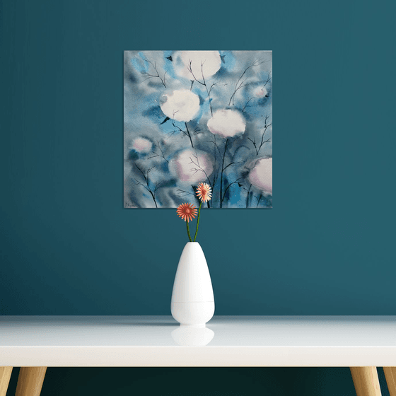 Cotton flower painting