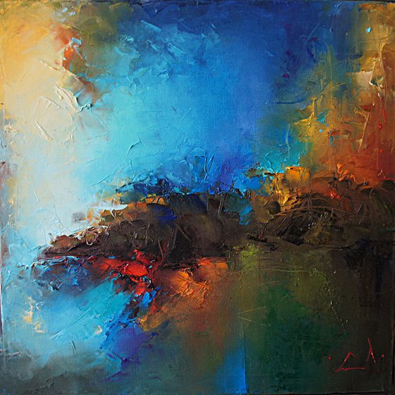 Landscape, Abstract painting