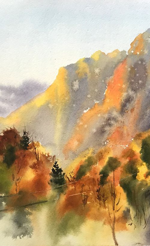 Autumn mountains by Eugenia Gorbacheva