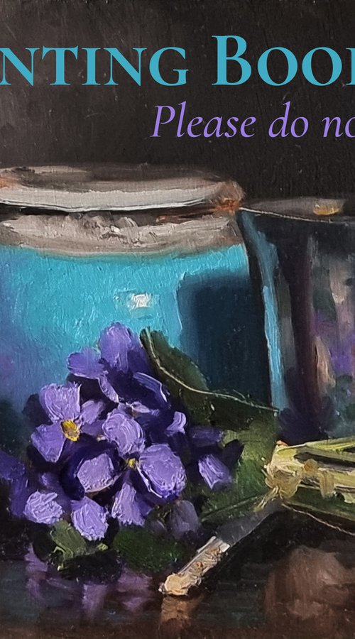 Violettes et Pots by Pascal Giroud