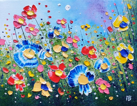 "Colourful Meadow Flowers in Love"