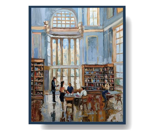 Public Library. The Quiet Hour.