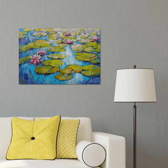 Water lilies pond